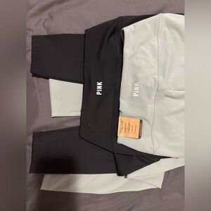 PINK Active Leggings in Black and Sage